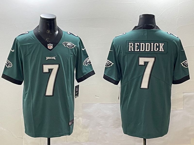 Men Philadelphia Eagles #7 Reddick Green 2025 Nike Vapor Limited NFL Jersey style 2